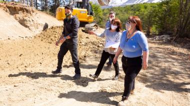 Recorrido en avances de obras del Bº 11 de noviembre de Ushuaia