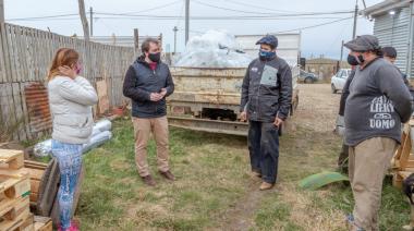 Se entergó material para construcción de invernaderos a productores hortícolas