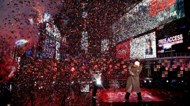 Nueva York marcó la llegada del 2021 con un show en Times Square casi desierto