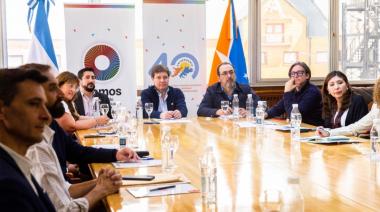 Melella se reunió con autoridades de la CAF en el marco del Programa de Apoyo para la transición energética