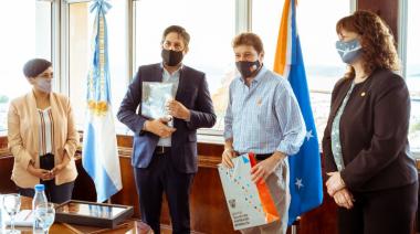 Melella recibió en Casa de Gobierno al ministro de Educación de la Nación, Nicolas Trotta
