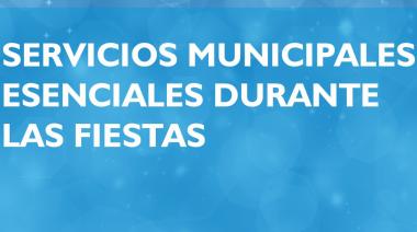 Funcionamiento de servicios municipales esenciales en las fiestas