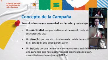 La Secretaría de la Mujer de Ushuaia participó del lanzamiento "Cuidar en igualdad"