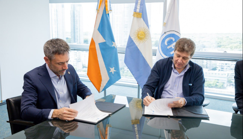 EL GOBERNADOR MELELLA FIRMÓ CON EL CFI UN PROGRAMA PARA FORTALECER MIPYMES FUEGUINAS EN SECTORES ACUÍCOLA E HIDROCARBURÍFERO