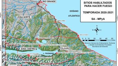 Lugares habilitados para hacer fuego