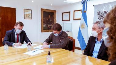 Melella rubricó convenio con Nación para promover en TDF la seguridad de transporte