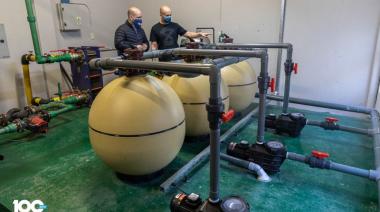 El Municipio instaló nuevo equipamiento en el Natatorio "Eva Perón"