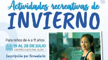 En invierno habrá actividades recreativas en el Centro Cultural Alem
