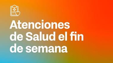 CRONOGRAMA DE ATENCIÓN EN CAPS ESTE FIN DE SEMANA SÁBADO 29 DE NOVIEMBRE