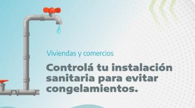 CON LA LLEGADA DEL FRÍO, EL MUNICIPIO RECUERDA MEDIDAS PARA CUIDAR LAS CAÑERÍAS Y EVITAR CONGELAMIENTOS