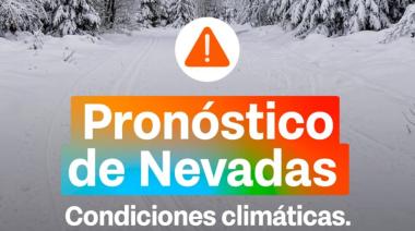ALERTA AMARILLA POR NEVADAS Y VIENTOS PARA ESTE MIÉRCOLES EN TIERRA DEL FUEGO