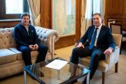 EL GOBERNADOR MELELLA MANTUVO UNA NUEVA REUNIÓN DE TRABAJO CON EL MINISTRO SANTILLI CON AGENDA PROPIA